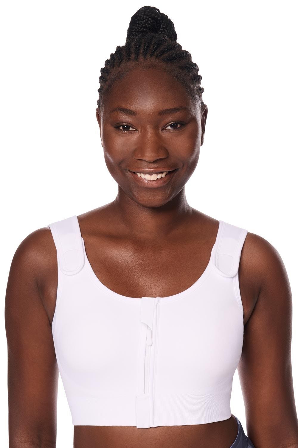 Amoena Pamela Seamless Post Surgical Compression Bra | Front‑Zip