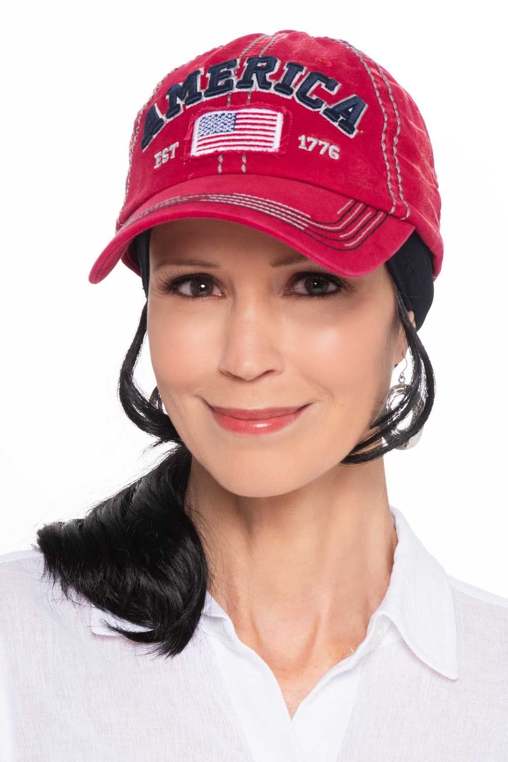 America USA Flag Baseball Cap for Women