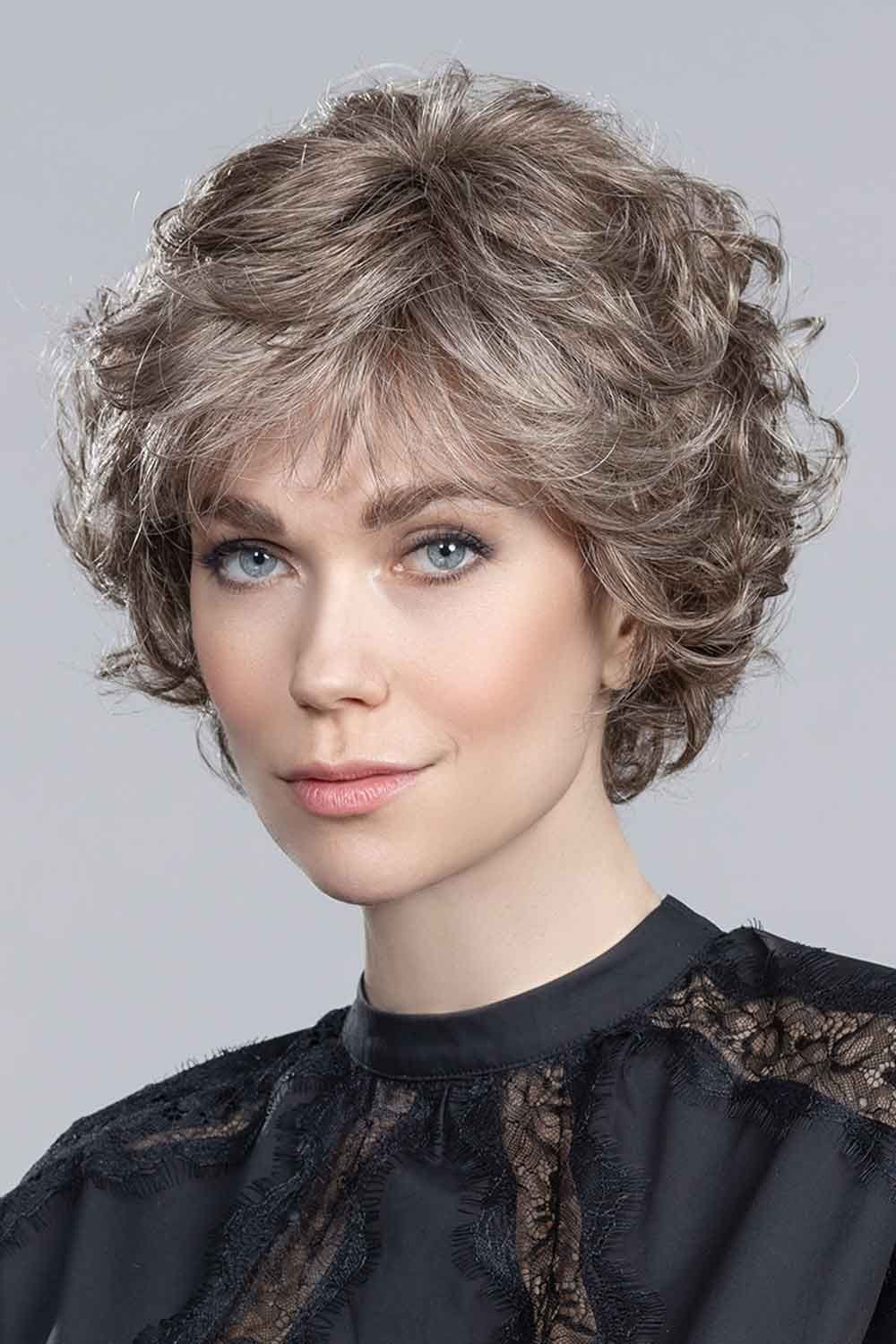 Short Layered Bob Synthetic Wig, Lace Front, Memory Cap Beau Wig by Noriko | Stacked Bob | Lace Front, Monofilament Part main image 4