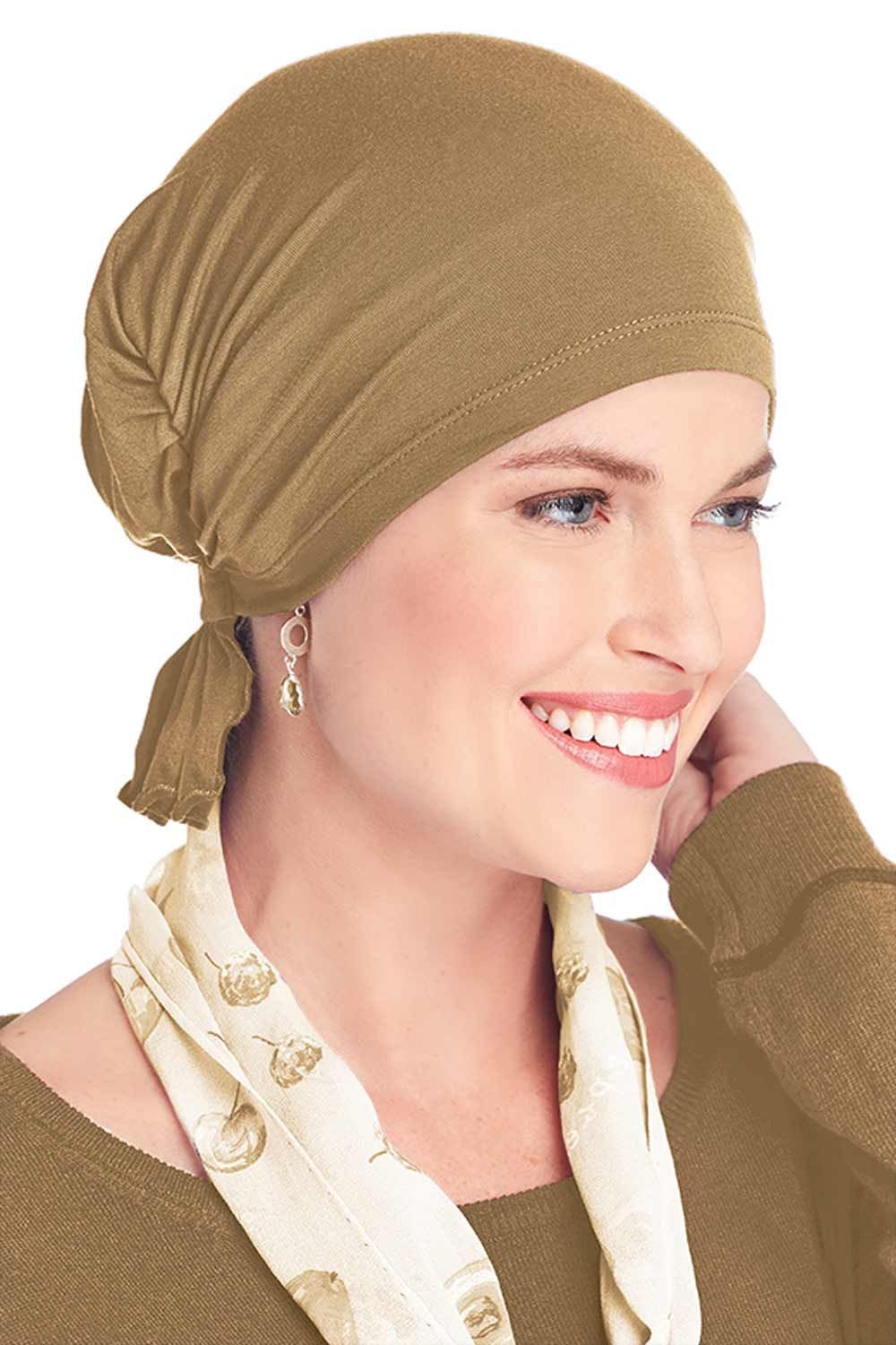 Qhome Stretchy Beanie Turban – Chemo Cap For Women, Soft Head Wrap