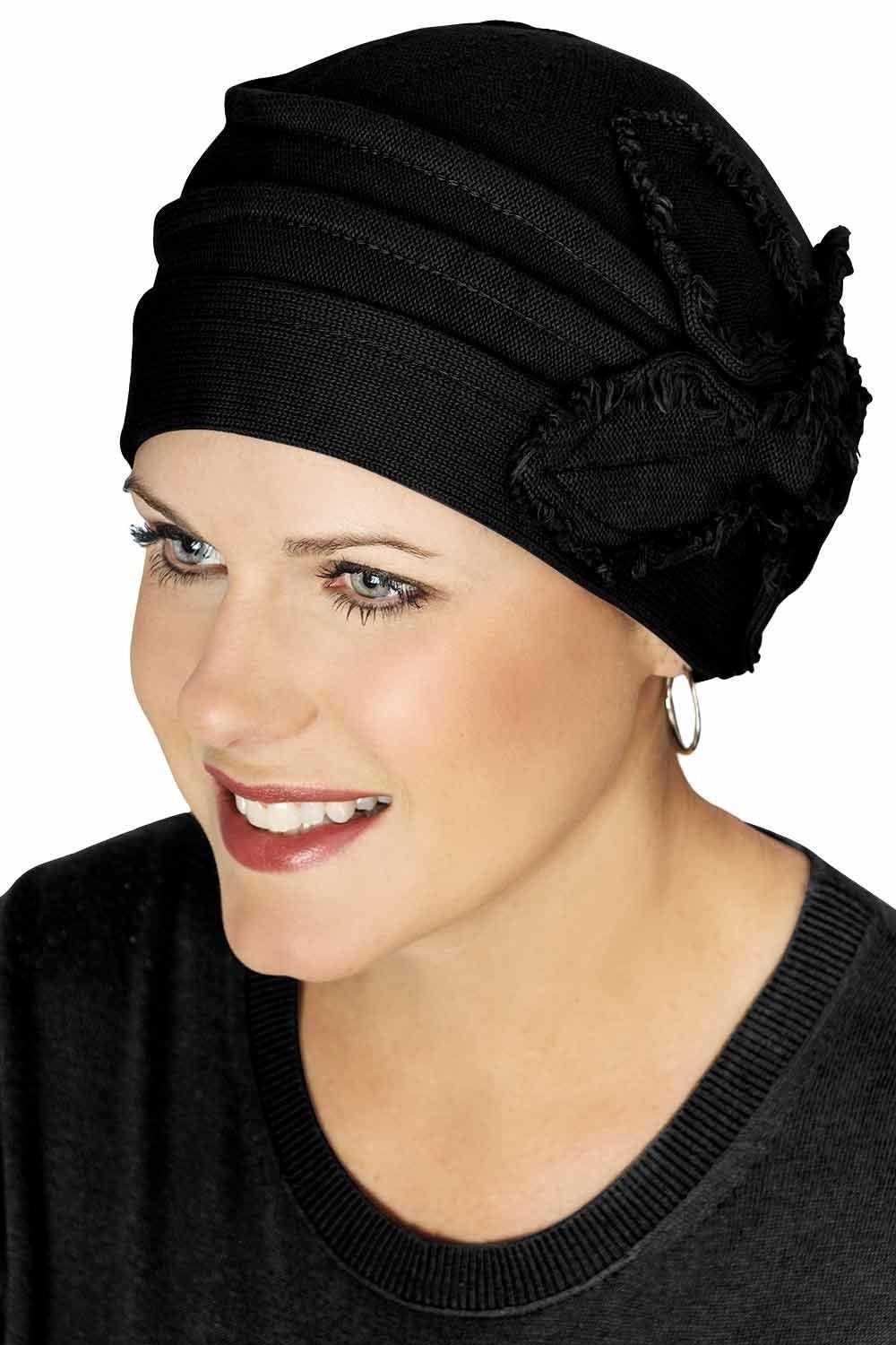 100% Cotton Butterfly Fringe Hat | Chemo Hats for Women display picture 1