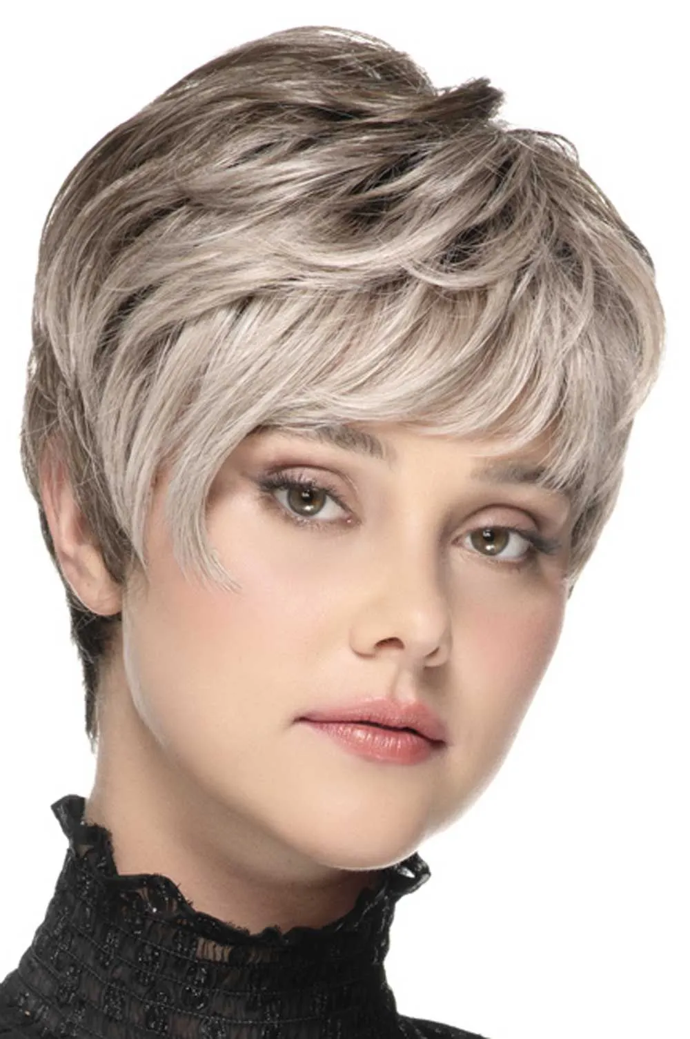 Leslieページ Chopped Pixie Wig by TressAllure | Heat Resistant, Lace Front