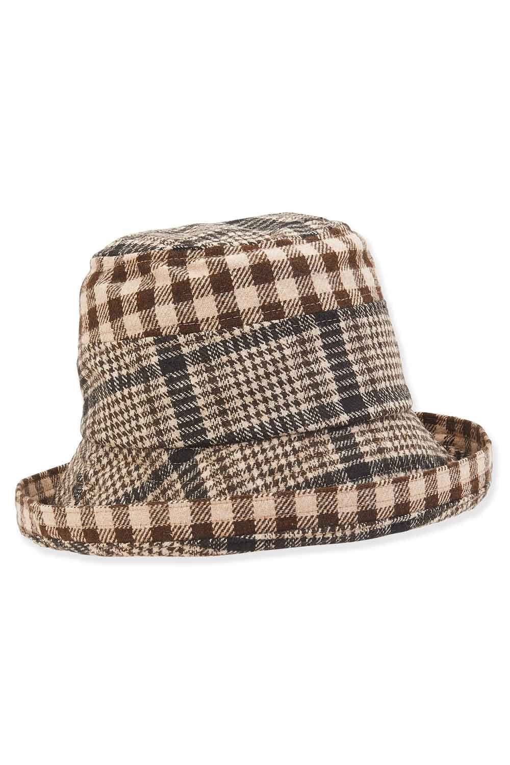 COPY - NWT Plaid Tartan Bucket Hats, available in wine or beige khaki Burberry Plaid Bucket Hat Sz M | eBay main image 3