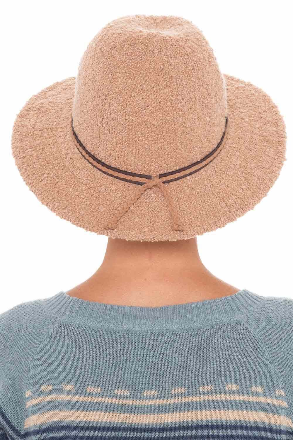 Fluffy Knit Chenille Fedora Hat | Chenille Winter Hats for Women