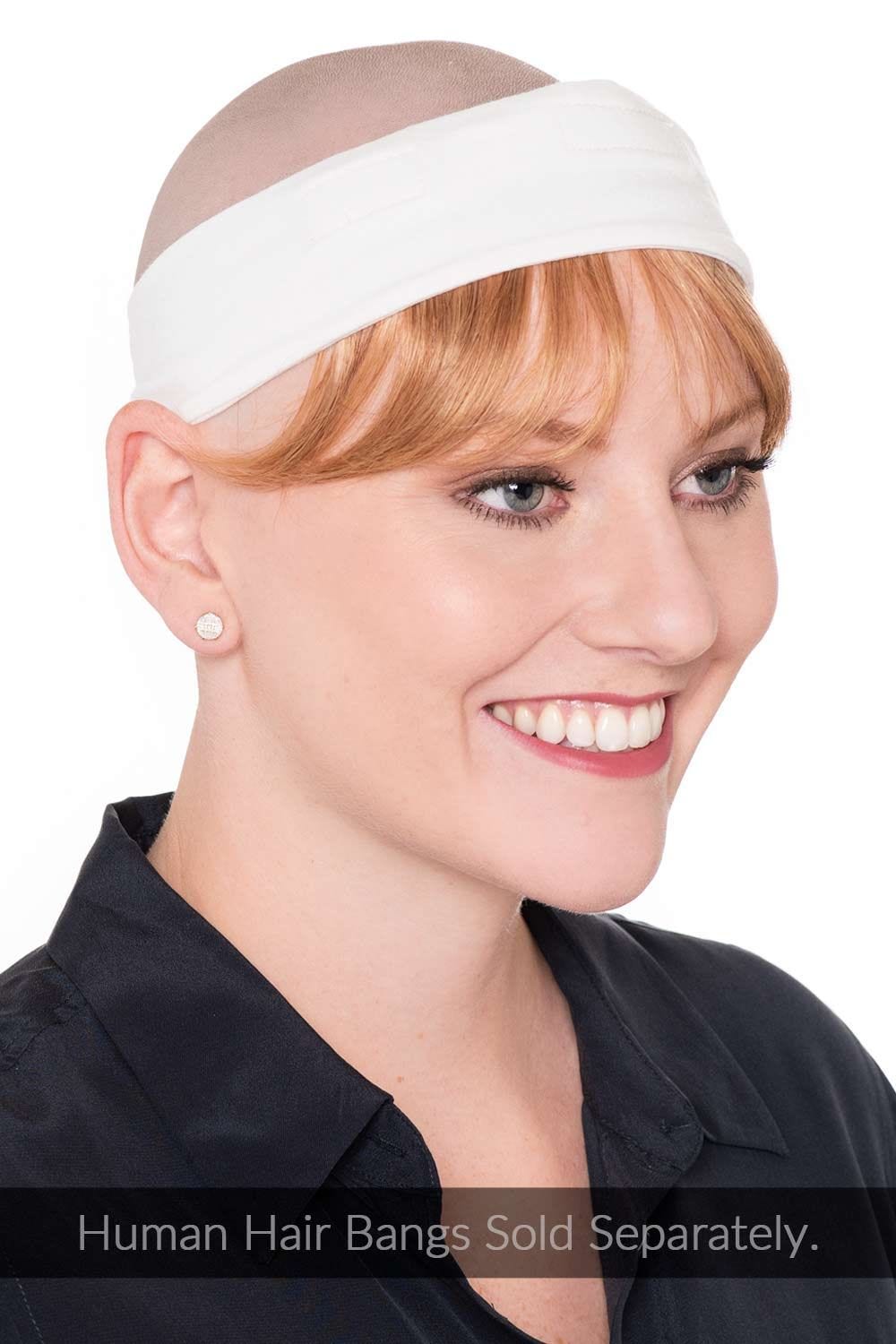 Headband with Hair Attached Headband Bangs