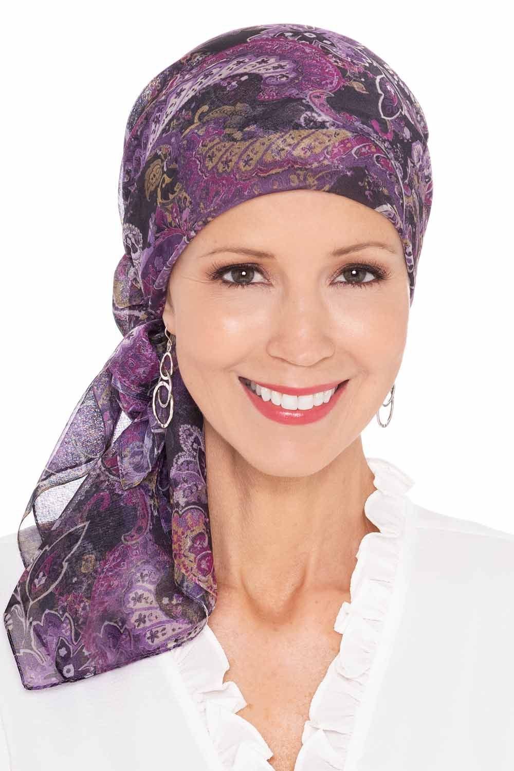 Italia Luxury Chiffon Printed Head Scarf | Made in Italy