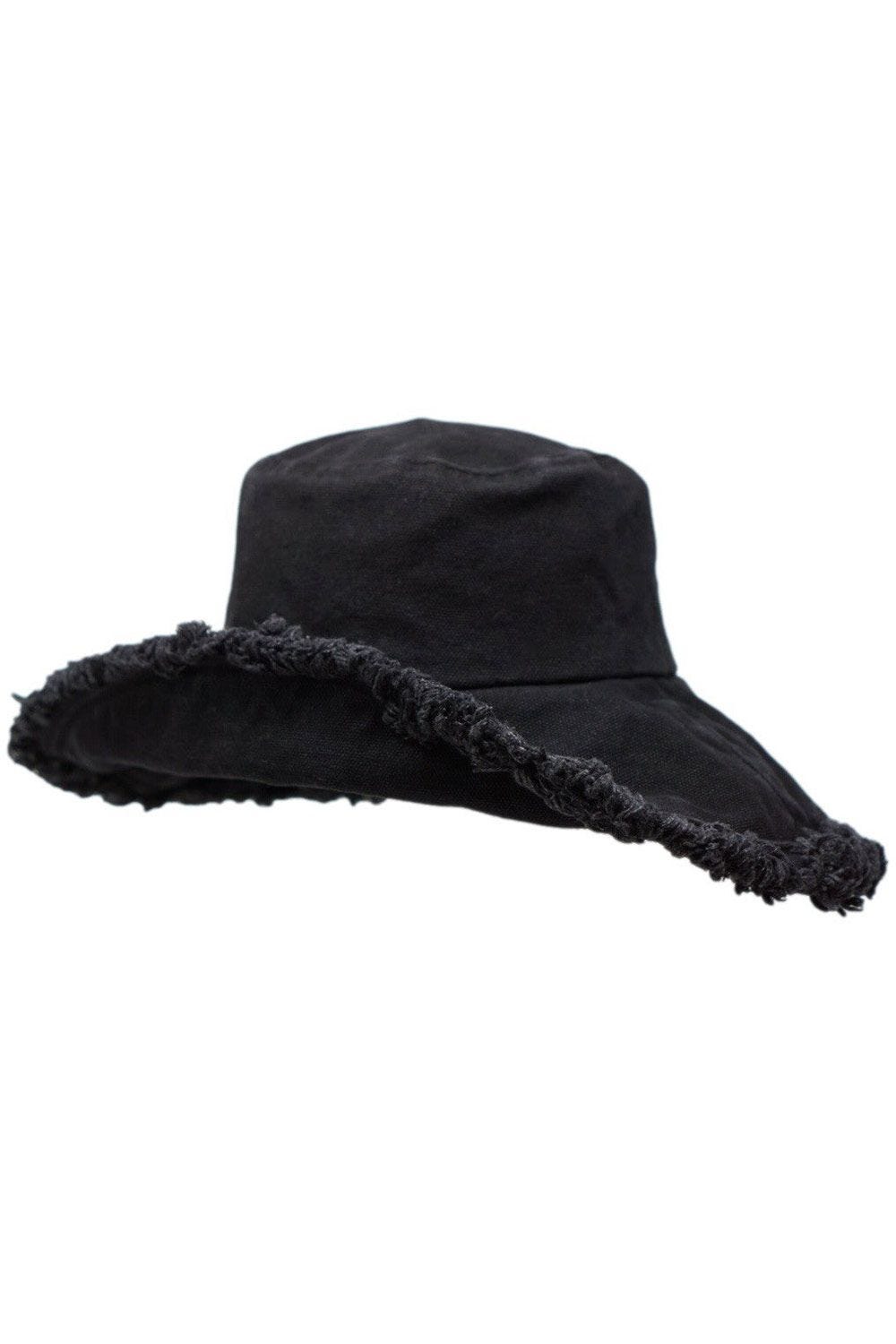Distressed Denim Wide Brim Hat Women Men Denim Bucket Hats Cap Frayed Distressed Jean Sun  main image 4