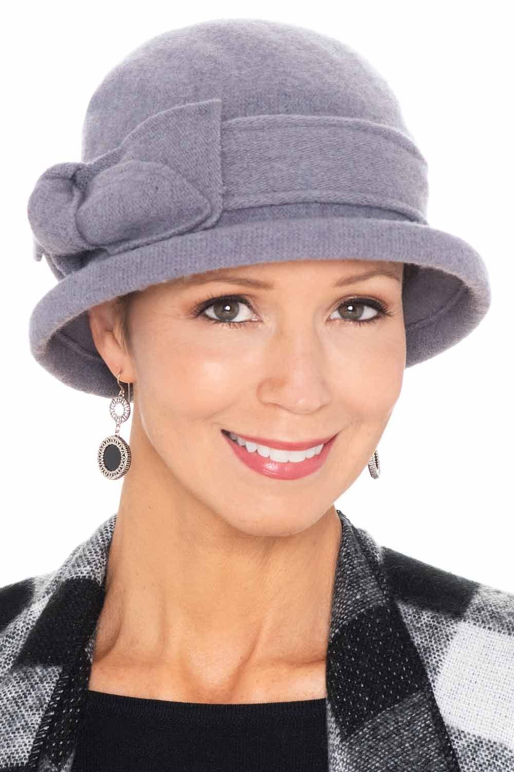Rayne Knitted Knot Cloche Hat Wool Cloche Hats for Women