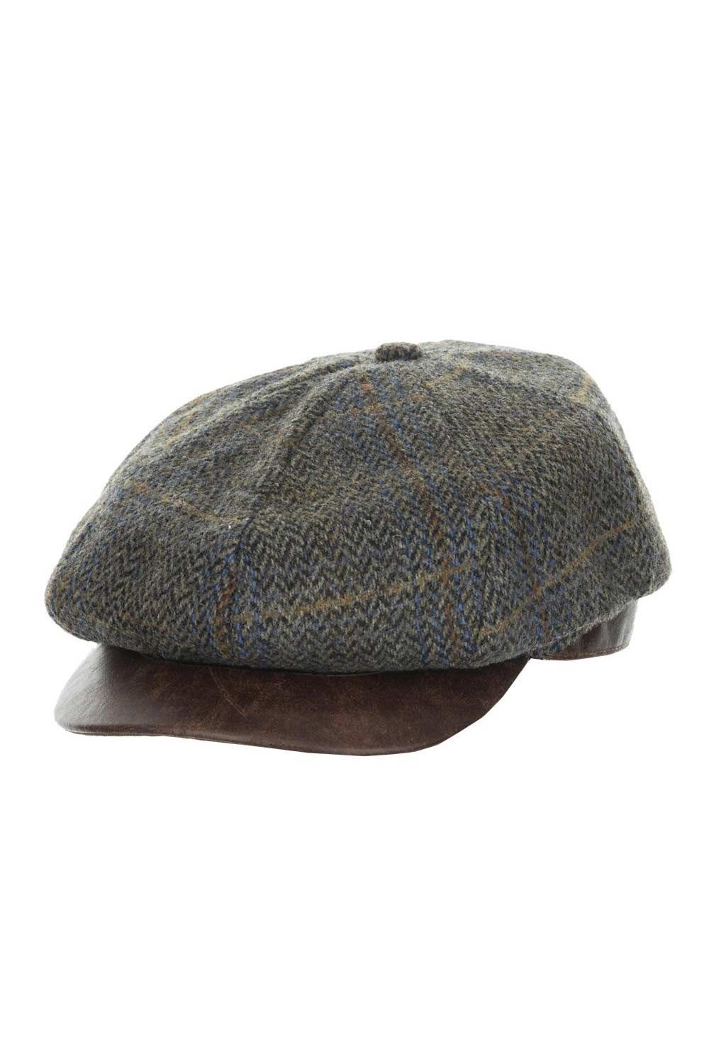 Woven Tweed Wool Black Newsboy Cap Men Beret Women 8 Panel Country Baker Boy Hat