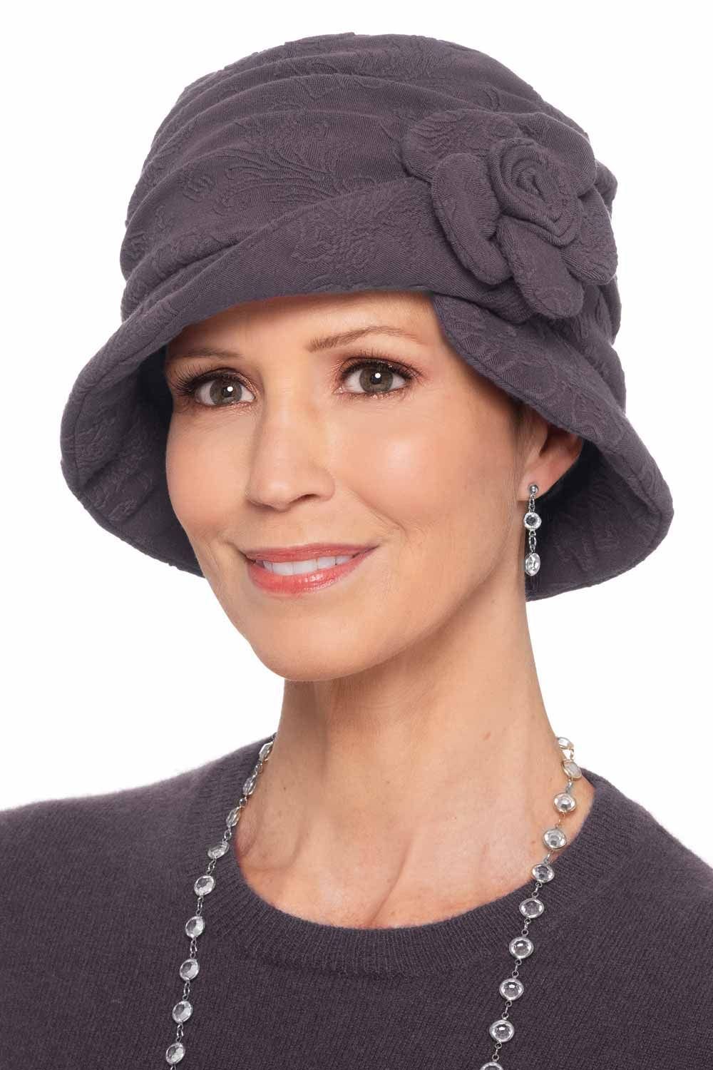 Textured Abbey Cloche Hat by Cardani | Fleece Lined Fall & Winter Hat