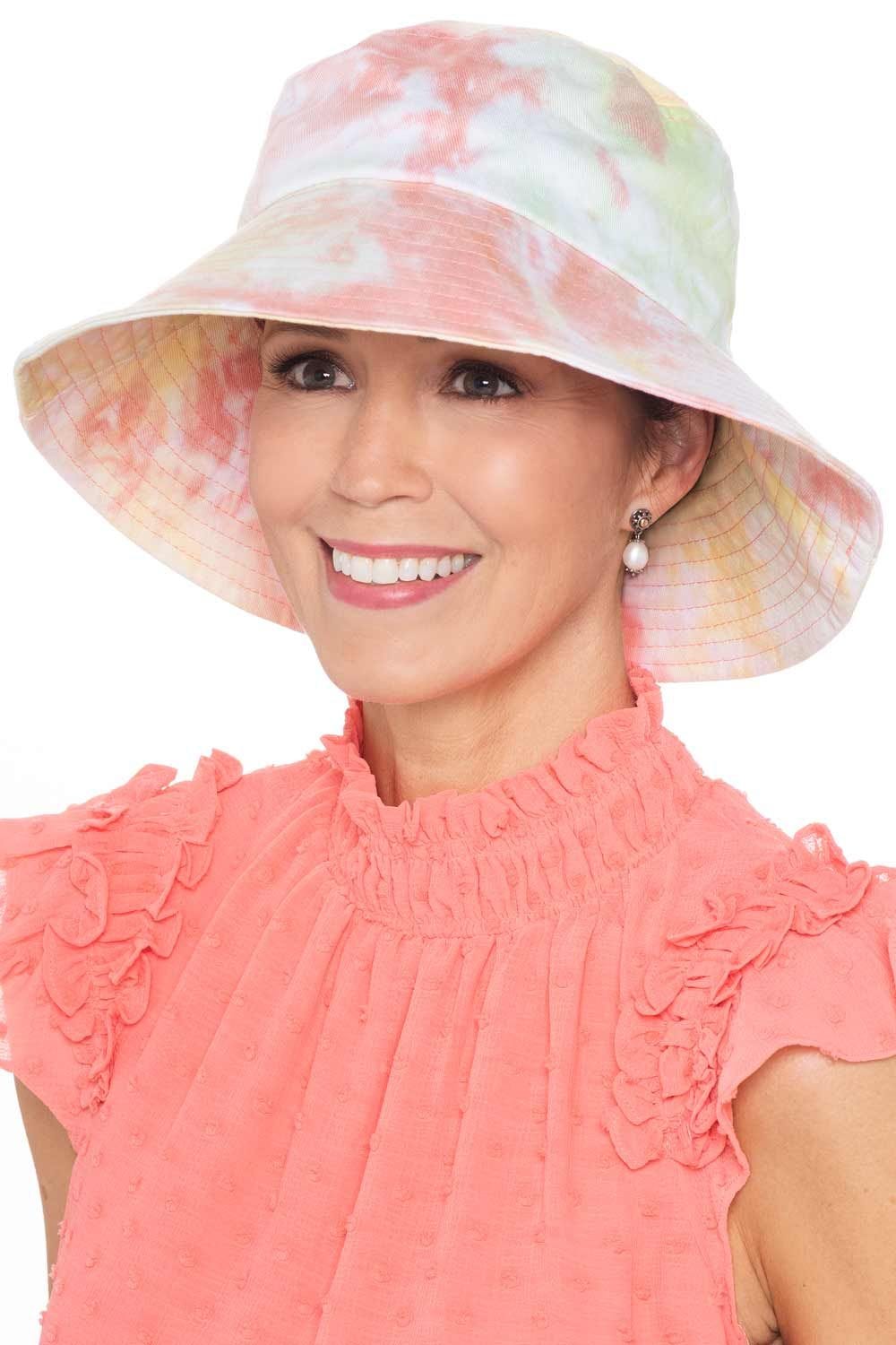 Multcolored Beaded Summer Bucket Hats Lghtweght Trendy Neon Yellow