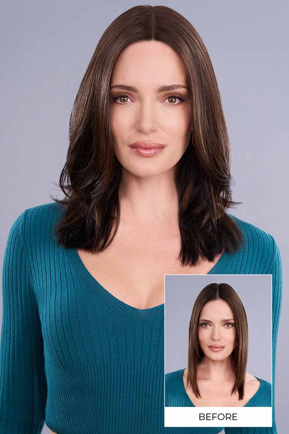 Top Trend Lace HD Straight 14 Inch Hair Topper by Jon Renau | Heat
