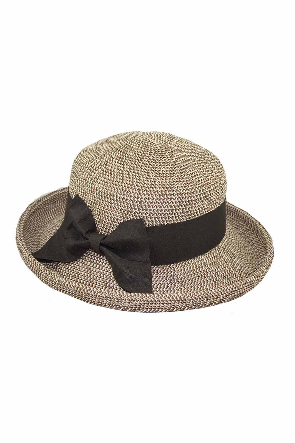 Natural Tweed Kettle Brim Hat | Women display picture 3