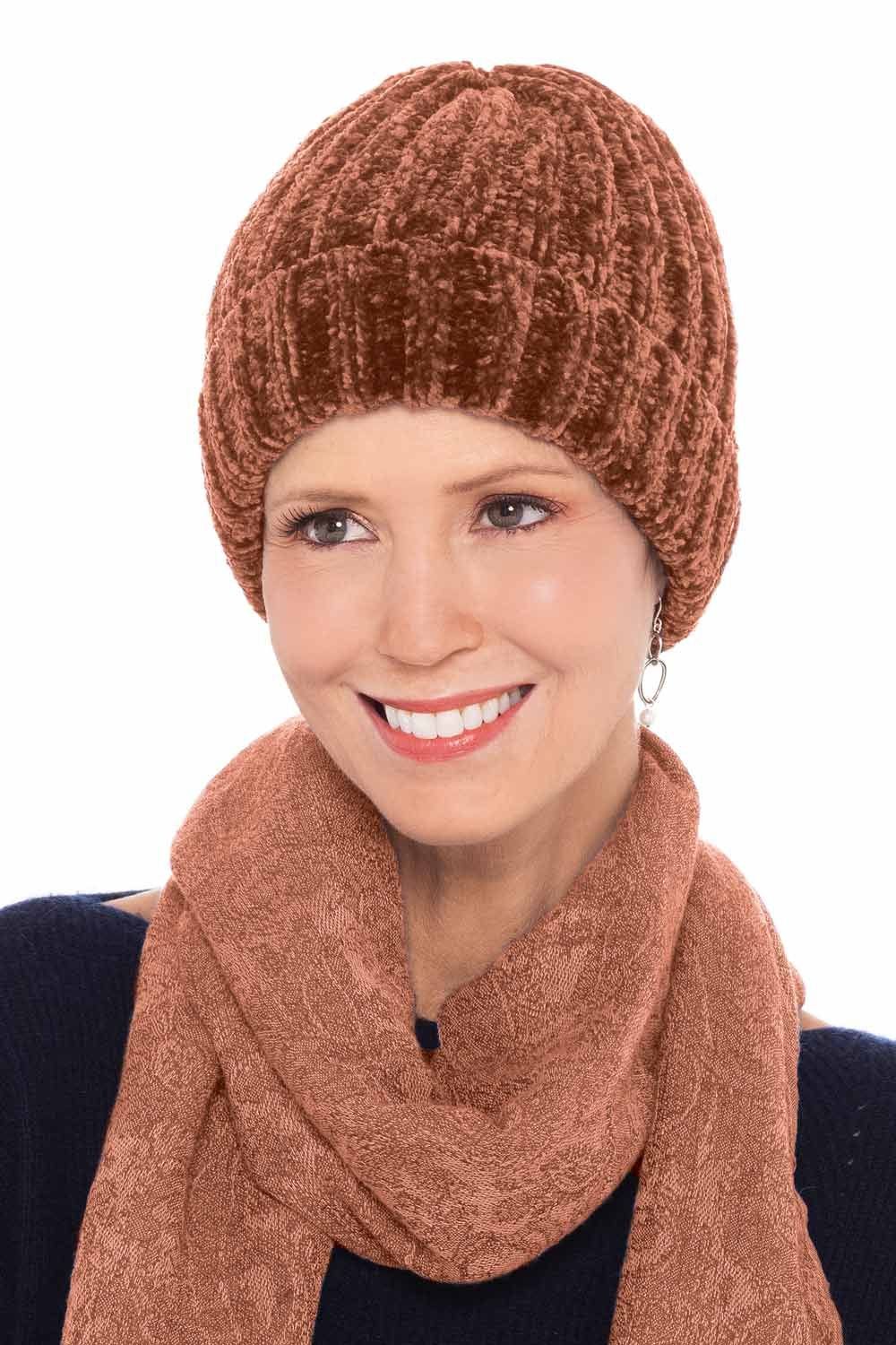 Addy Chenille Beanie Hat | Soft Winter Beanies for Women display picture 1