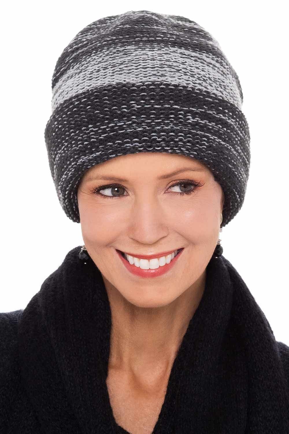 Two-Tone Cuffed Beanie Hat Winter Beanies for Men and Women