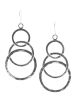 Sterling Silver Earrings | Hammered Hoop Statement Earrings