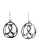 Sterling Silver Earrings | Awareness Ribbon Circle