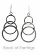 Sterling Silver Earrings | Hammered Hoop Statement Earrings