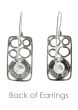 Sterling Silver Earrings | Zirconia Stepping Stones