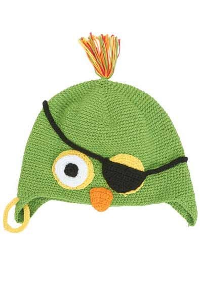 Kids Hand Crocheted Parrot Hat | Boys or Girls Beanie Cap