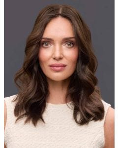 EasiTop Lite Long 14 Inch Human Hair Topper by Jon Renau | Remy Human Hair, Lace Front, Mono