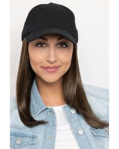 Baseball Cap with Hair: 8271 (8227) Long Hat Black by Henry Margu