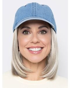 Baseball Cap with Hair: 8292 Classic Bob Hat Denim by Henry Margu