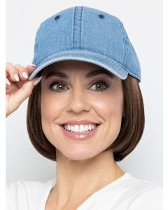 Baseball Cap with Hair: 8293 Short Hat Denim by Henry Margu