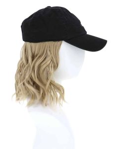 Baseball Cap with Hair | Cardani Beach Waves Baseball Hat with Hair