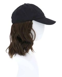 Baseball Cap with Hair | Cardani Beach Waves Baseball Hat with Hair