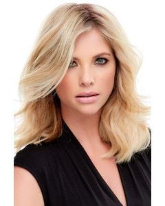 EasiPart XL 12 Inch Human Hair Topper by Jon Renau | Remy Human Hair, Monofilament
