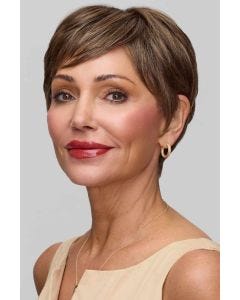 rounded pixie cut with wispy bangs