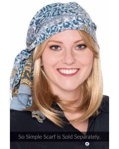Cardani Long Hair Halo with Detachable Bangs - Hairpiece for Hats - Hats with Hair