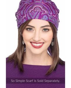 Cardani Long Hair Halo with Detachable Bangs - Hairpiece for Hats - Hats with Hair