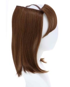 Cardani Long Hair Halo with Detachable Bangs - Hairpiece for Hats - Hats with Hair