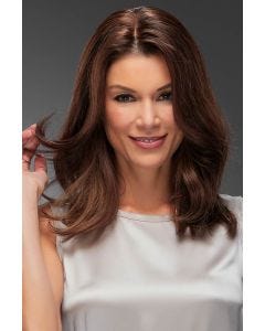 Top Form 12 Inch Human Hair Topper by Jon Renau | Remy Human Hair, Lace Front, Monofilament