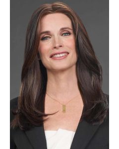 Top Trend Lace HD Straight 18 Inch Hair Topper by Jon Renau | Lace Front, Monofilament, Heat Friendly