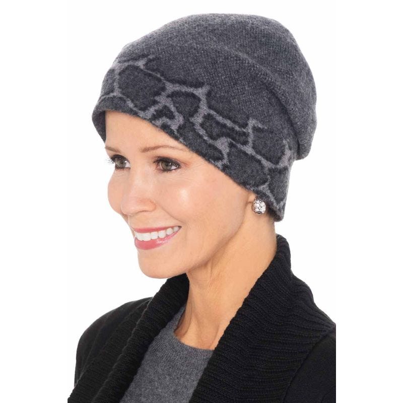 Knit Beanie Hat - Christmas Camo Houndstooth Graffiti Lips Print Slouchy Cap For Men & Women