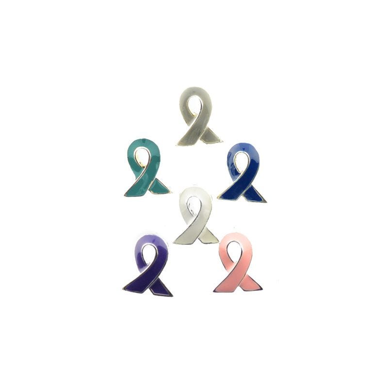 Cancer Awareness Tack Pin - Breast Cancer, Lung Cancer