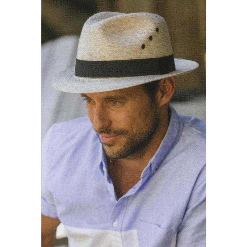 mens dress straw hats Gents Straw Boater – Historical Emporium main image 1