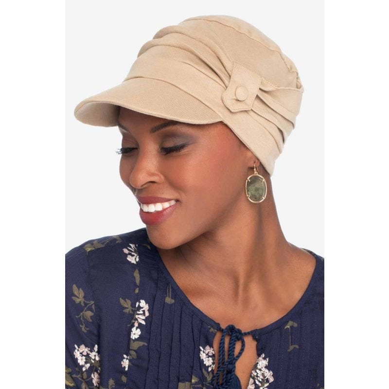 Organic Baseball Cap | Pleated Tab Cancer Cap