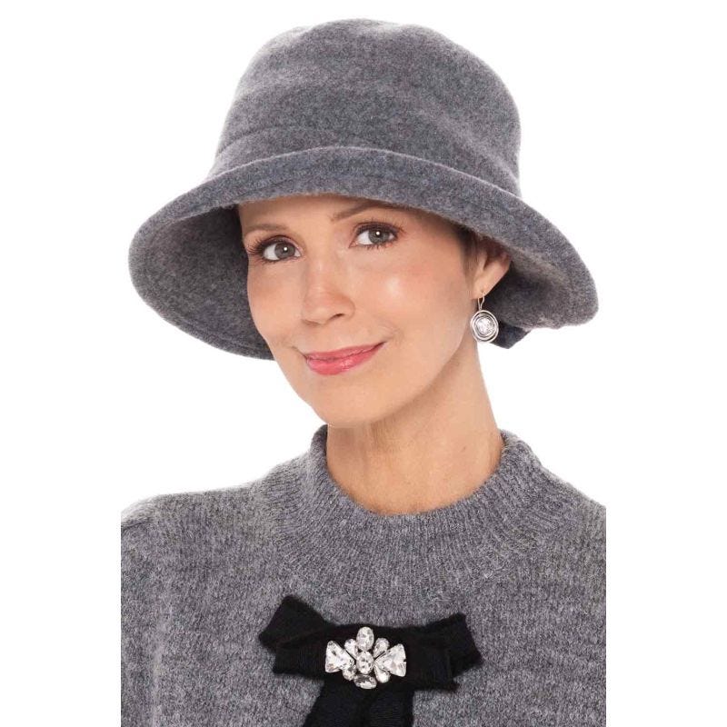 Octavia Shapeable Wool Cloche Hat | Trendy Winter Hats for Women display picture 3