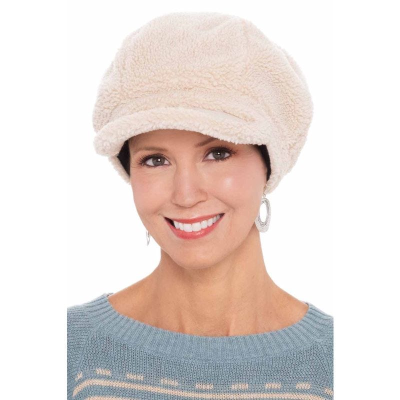 winter-fluffy-sherpa-newsboy-  display picture 1