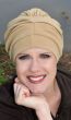 Trinity Headcovering - worn with gathers on the top in khaki