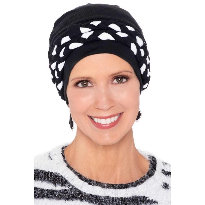 Two Piece Braided Organic Cotton Beanie Set by Cardani | Soft