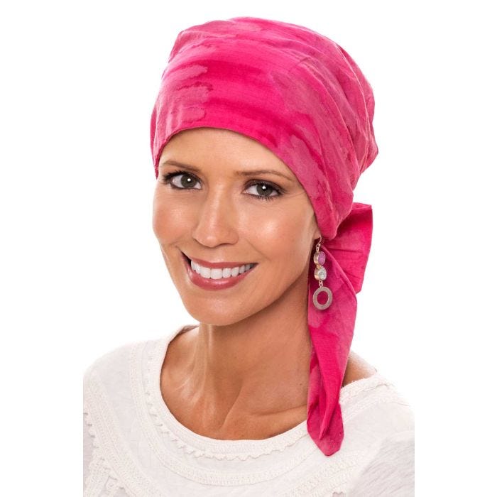 Chemo Headwear For Women - Soft Turban Cap, Floral Head Wrap, Alopecia Bandana, Stretchy One Size Fits Most
