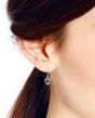Sterling Silver Oxidized Pinecone Dangle Earrings