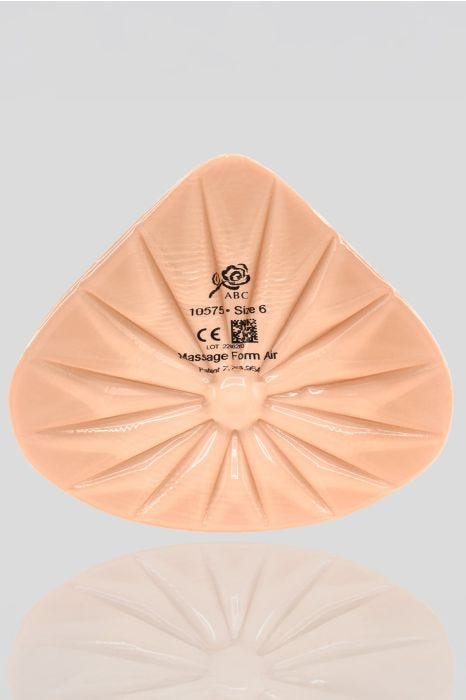 10575 Massage Form® Air by American Breast Care | Ultra-Light Breast Form with Cooling Massage Technology