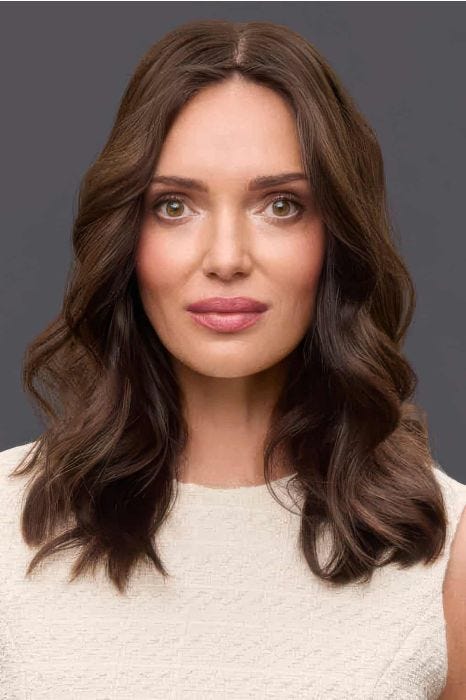 EasiTop Lite Long 14 Inch Human Hair Topper by Jon Renau | Remy Human Hair, Lace Front, Mono