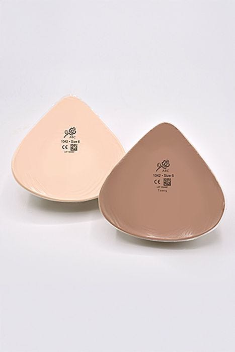 1042 Triangle Lightweight by ABC | Silicone Breast Form
